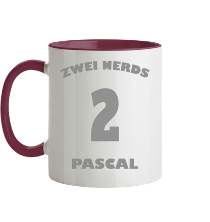 Trashball "Zwei Nerds Logo Pascal" - Tasse zweifarbig