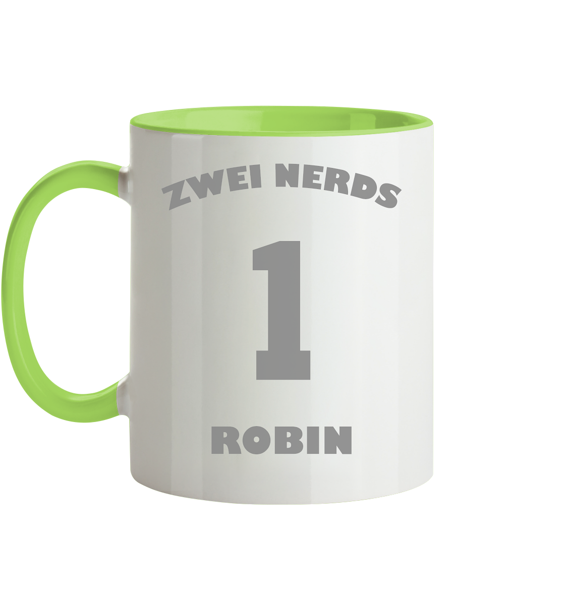 Trashball "Zwei Nerds Logo Robin" - Tasse zweifarbig