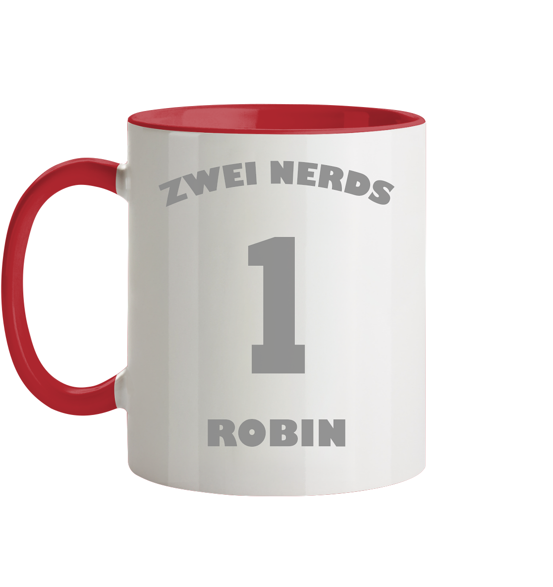 Trashball "Zwei Nerds Logo Robin" - Tasse zweifarbig