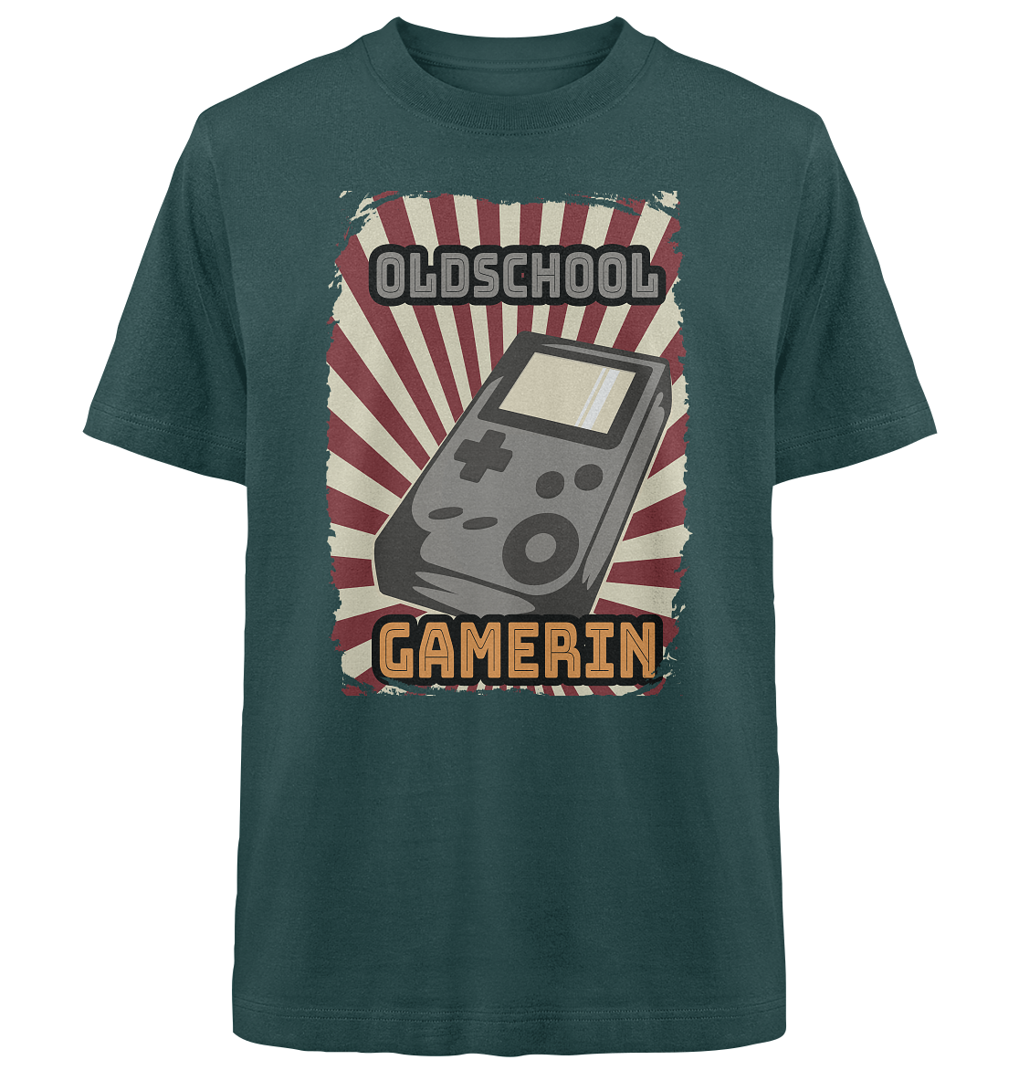 Trashball "Oldschool Gamerin" - Heavy Oversized Organic Shirt