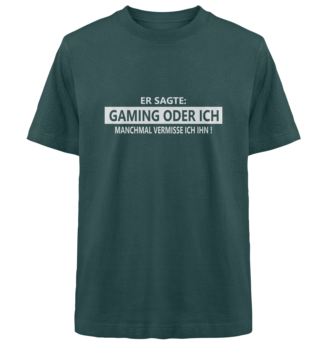 Trashball "Gaming oder Ich" - Heavy Oversized Organic Shirt