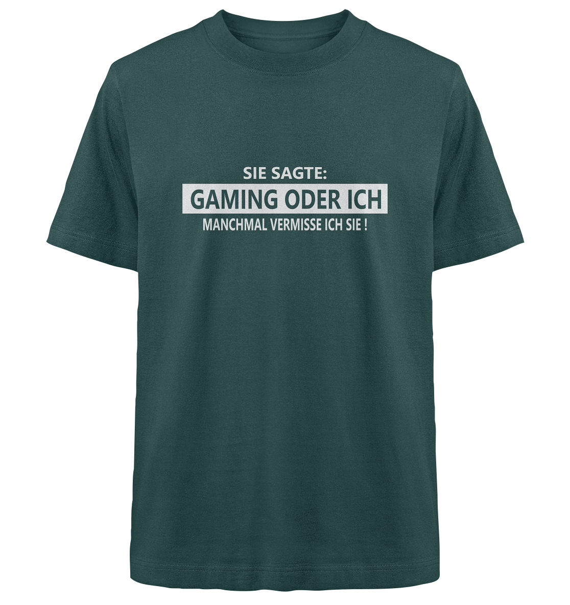 Trashball "Gaming oder Ich" - Heavy Oversized Organic Shirt