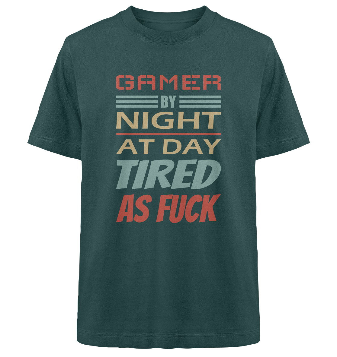 Trashball "Gamer by Night" - Heavy Oversized Organic Shirt