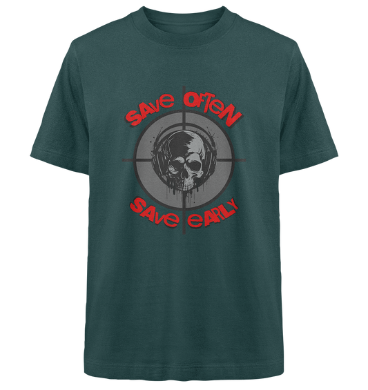 Trashball "Save Often" - Heavy Oversized Organic Shirt