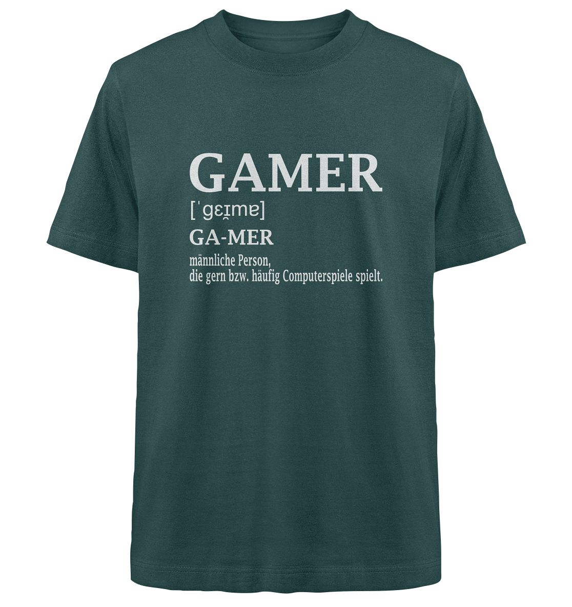 Trashball "Gamer Defintion" - Heavy Oversized Organic Shirt