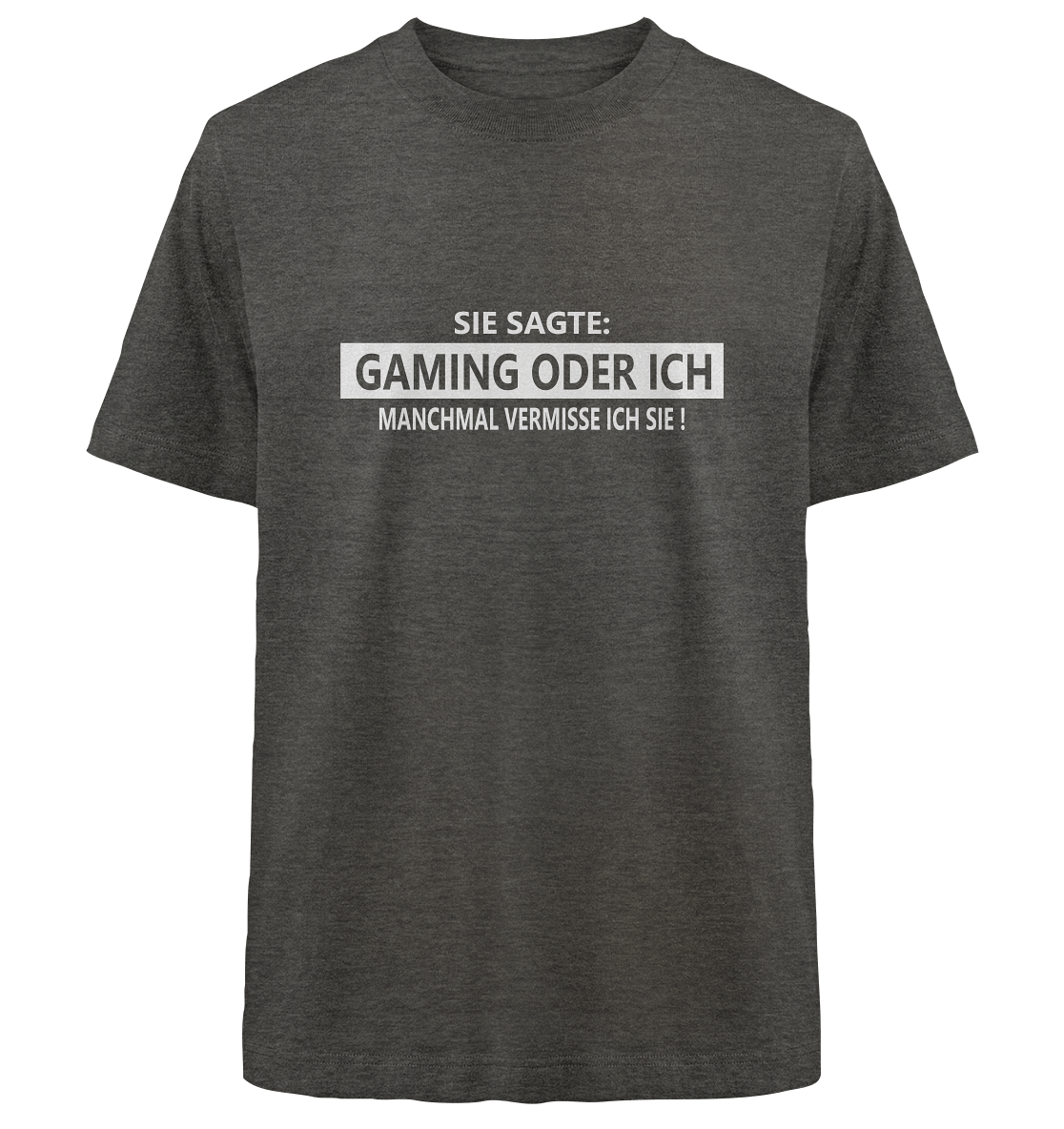 Trashball "Gaming oder Ich" - Heavy Oversized Organic Shirt