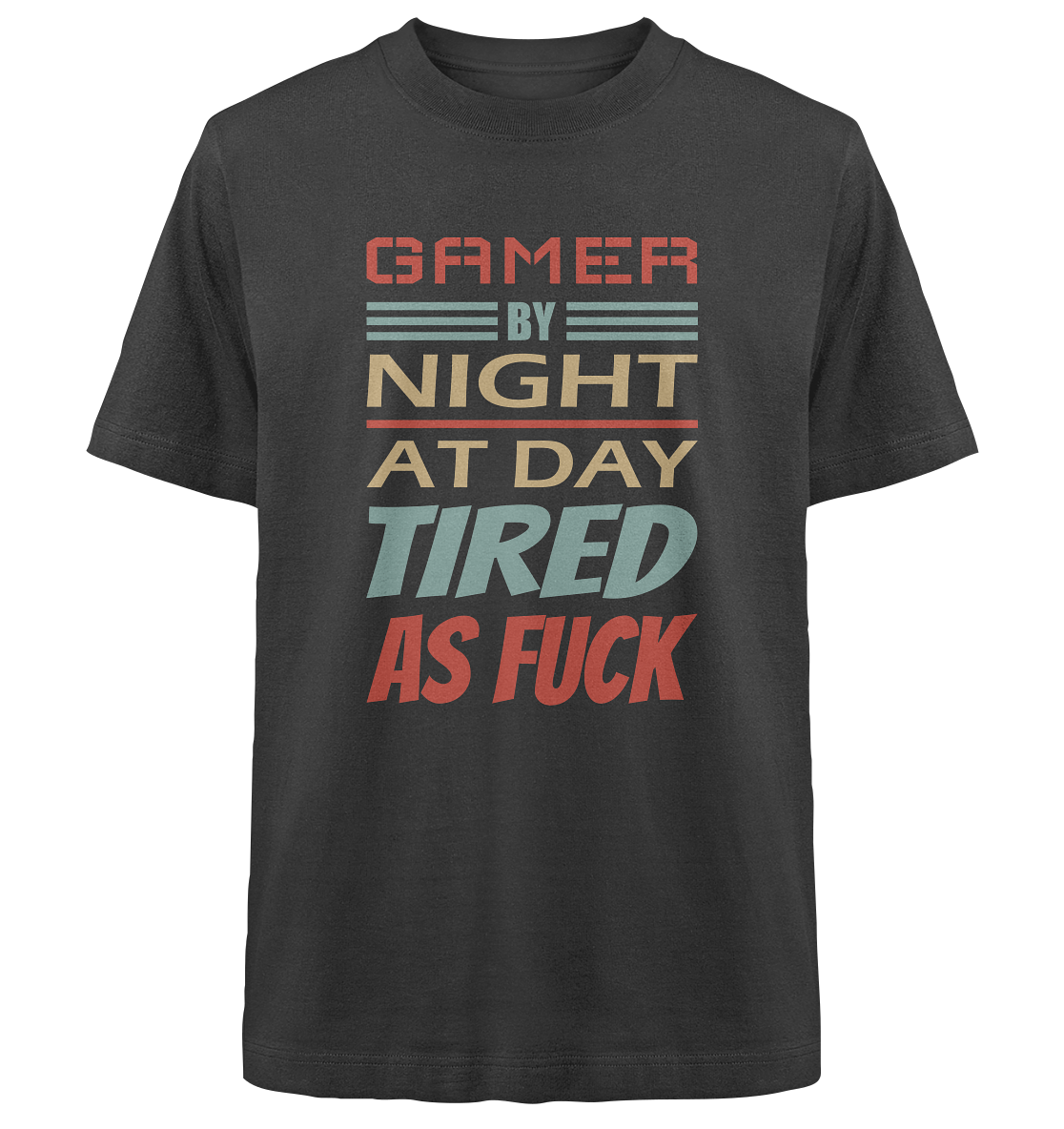 Trashball "Gamer by Night" - Heavy Oversized Organic Shirt