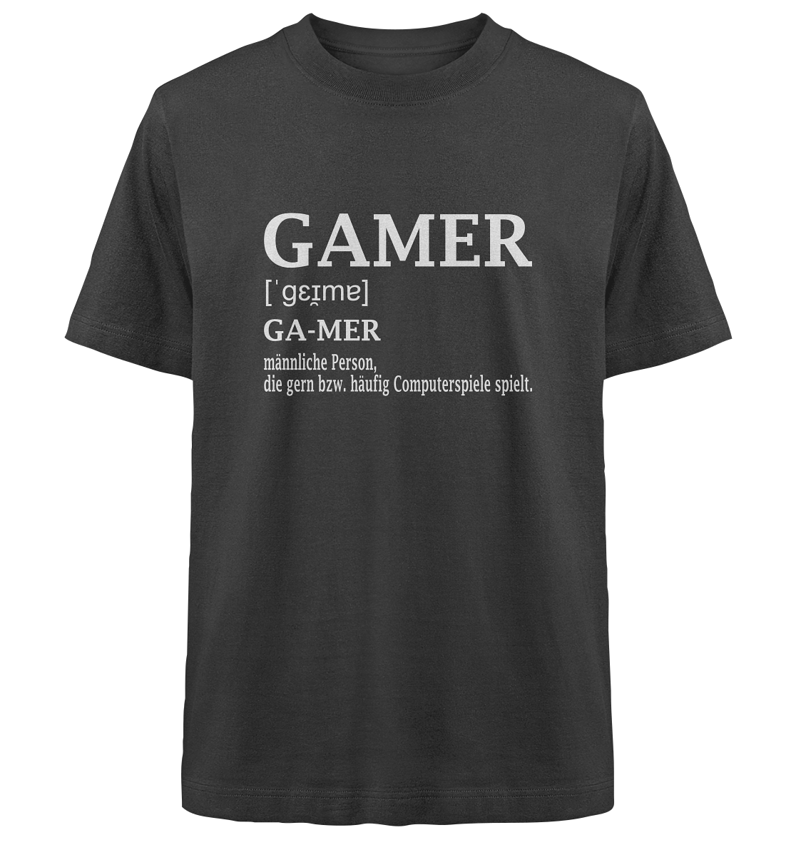 Trashball "Gamer Defintion" - Heavy Oversized Organic Shirt