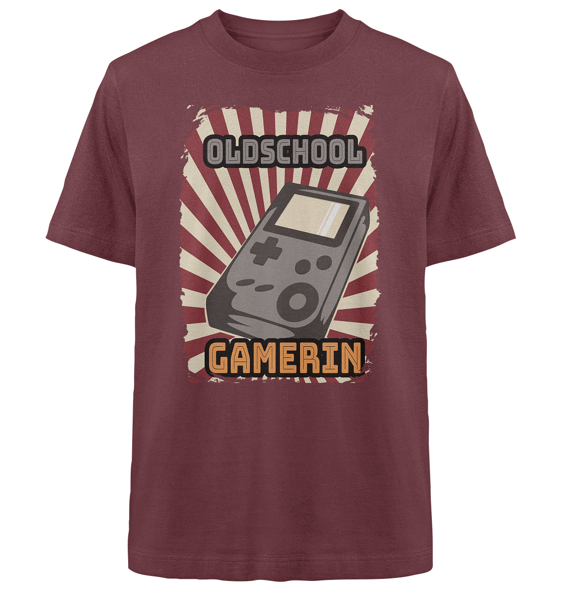 Trashball "Oldschool Gamerin" - Heavy Oversized Organic Shirt