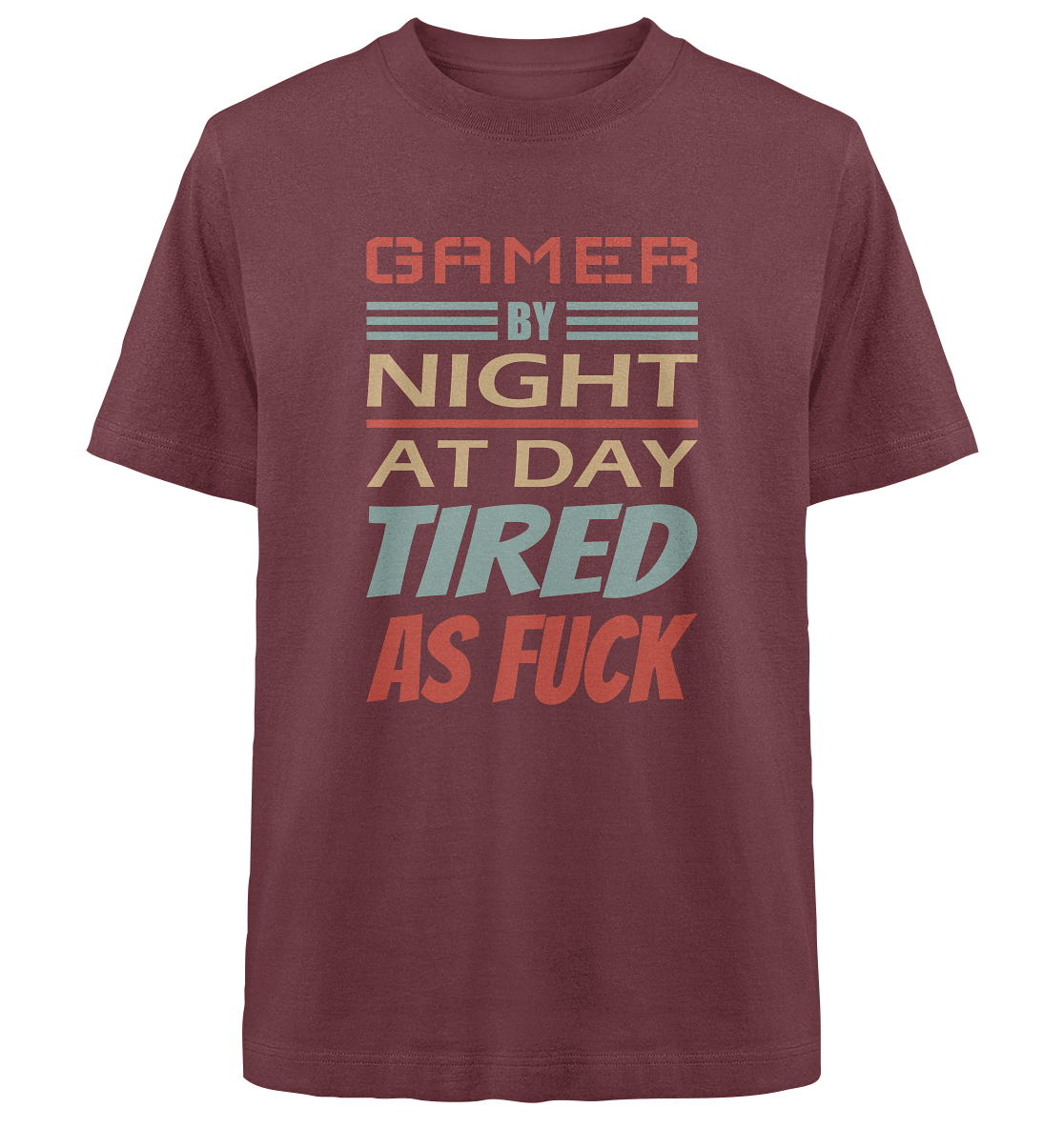 Trashball "Gamer by Night" - Heavy Oversized Organic Shirt