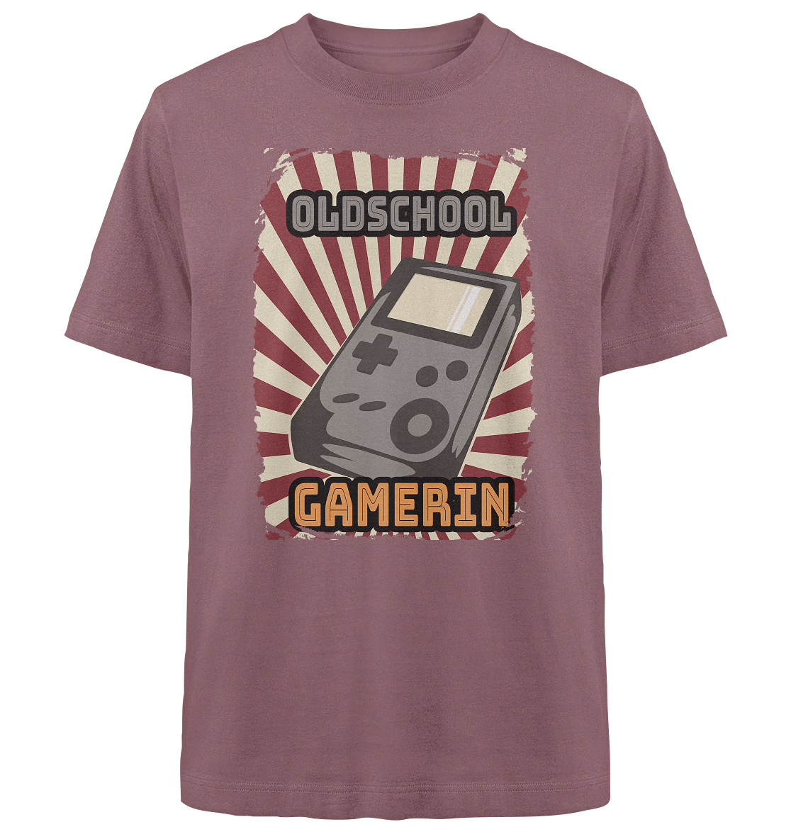 Trashball "Oldschool Gamerin" - Heavy Oversized Organic Shirt