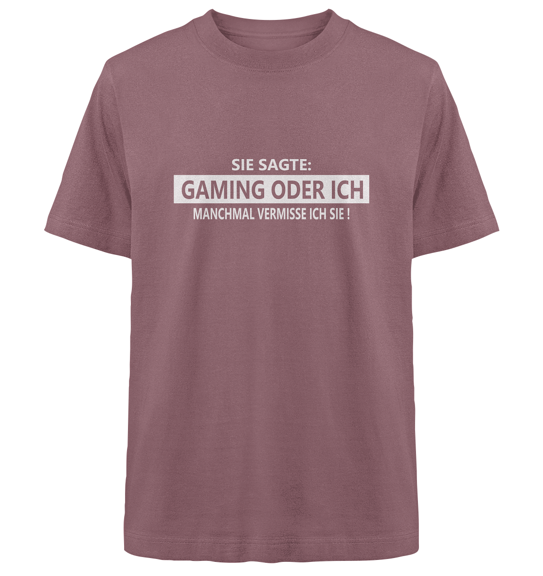 Trashball "Gaming oder Ich" - Heavy Oversized Organic Shirt