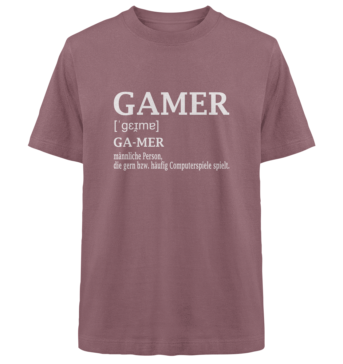 Trashball "Gamer Defintion" - Heavy Oversized Organic Shirt