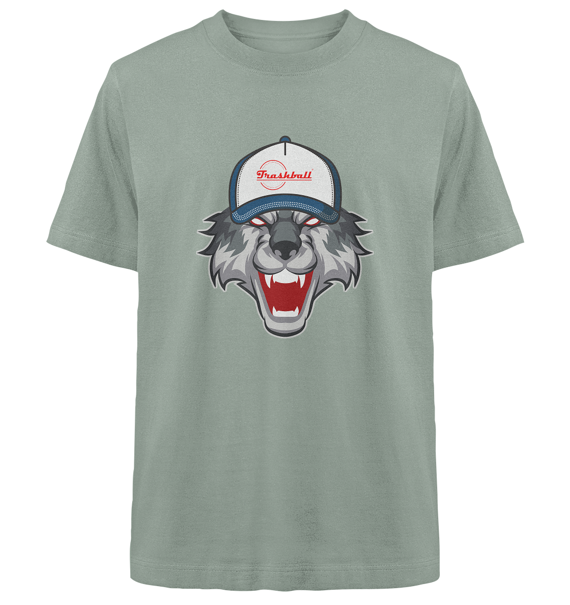 Trashball "Wolf Cap" - Heavy Oversized Organic Shirt