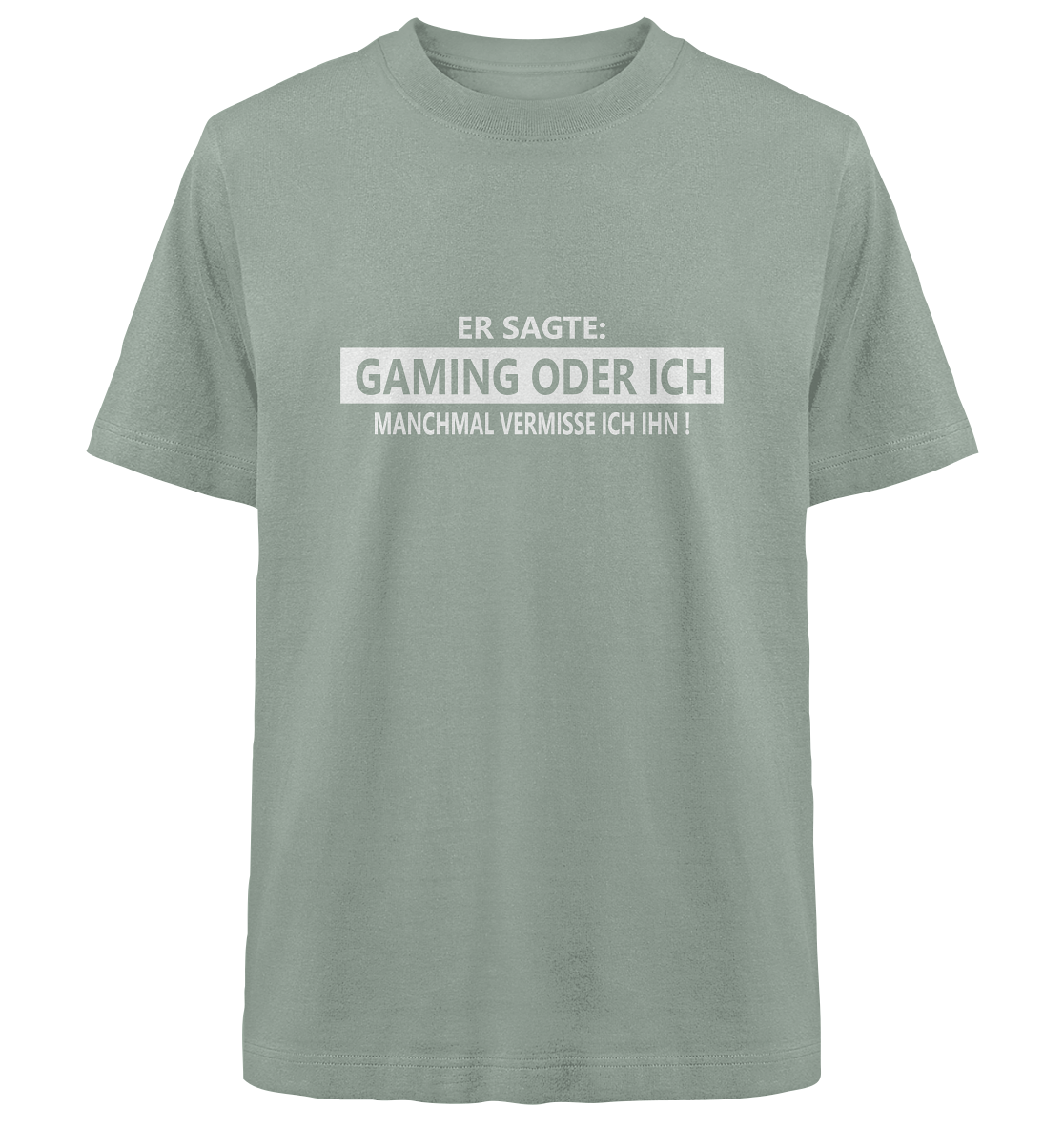 Trashball "Gaming oder Ich" - Heavy Oversized Organic Shirt