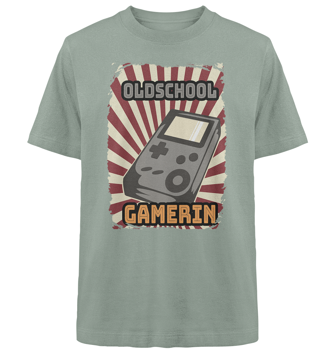 Trashball "Oldschool Gamerin" - Heavy Oversized Organic Shirt