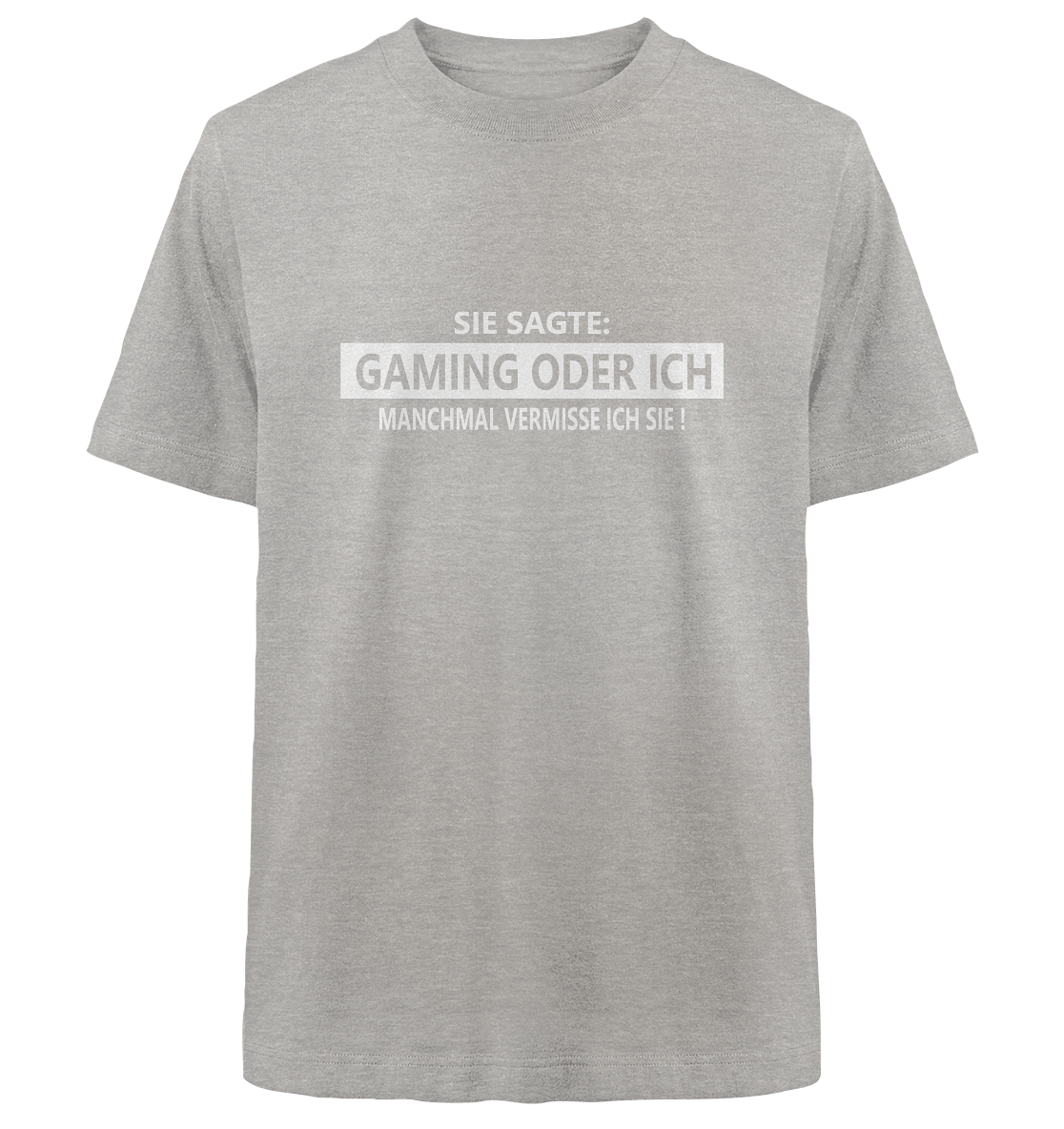 Trashball "Gaming oder Ich" - Heavy Oversized Organic Shirt