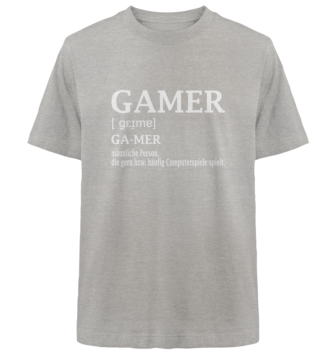 Trashball "Gamer Defintion" - Heavy Oversized Organic Shirt