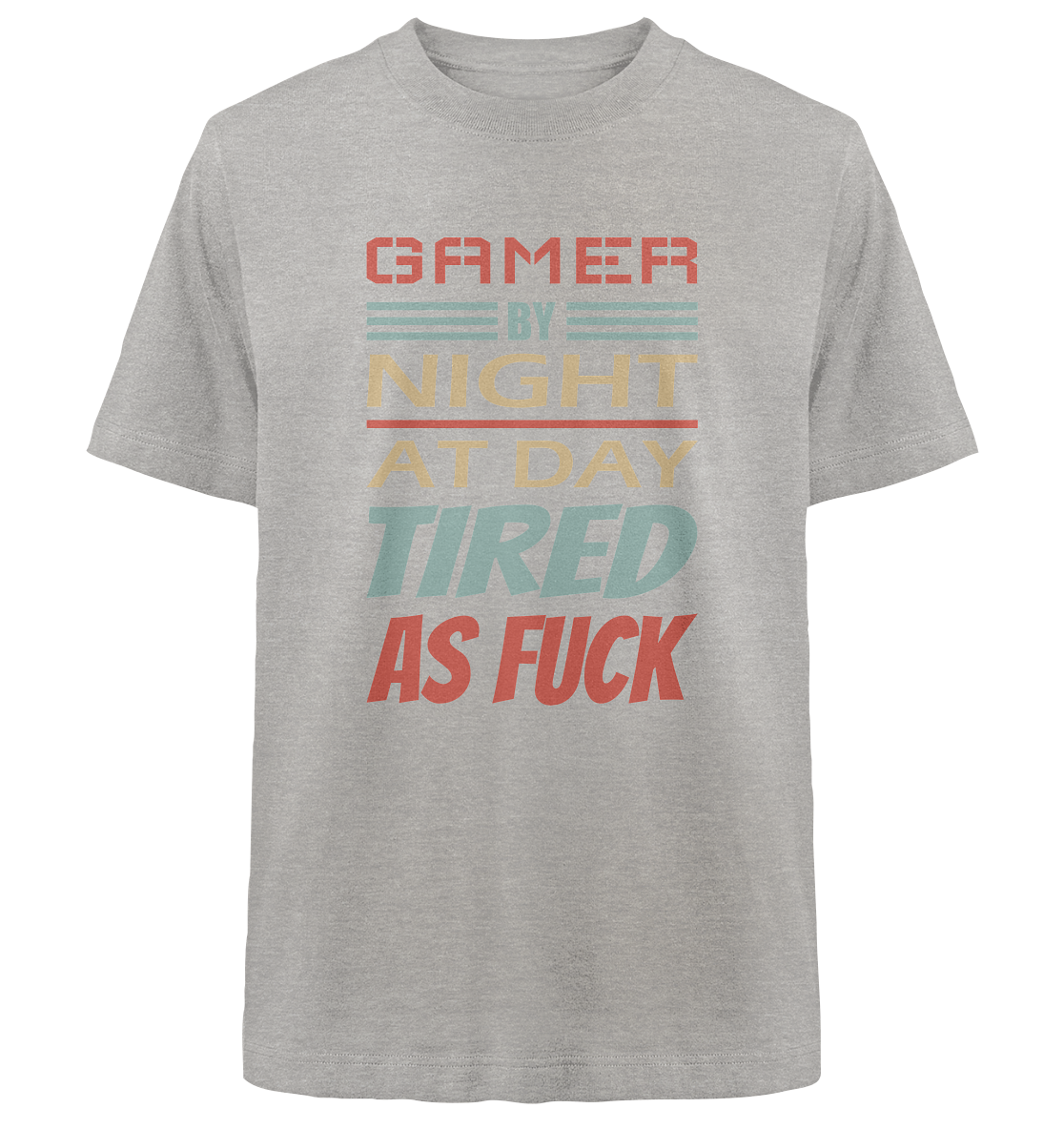 Trashball "Gamer by Night" - Heavy Oversized Organic Shirt