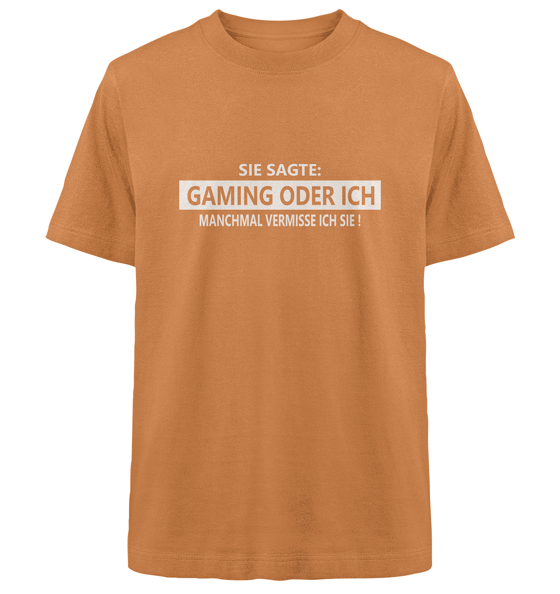 Trashball "Gaming oder Ich" - Heavy Oversized Organic Shirt