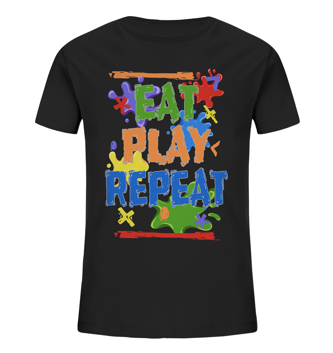 Trashball "Eat Play Repeat" - Kids Organic Shirt