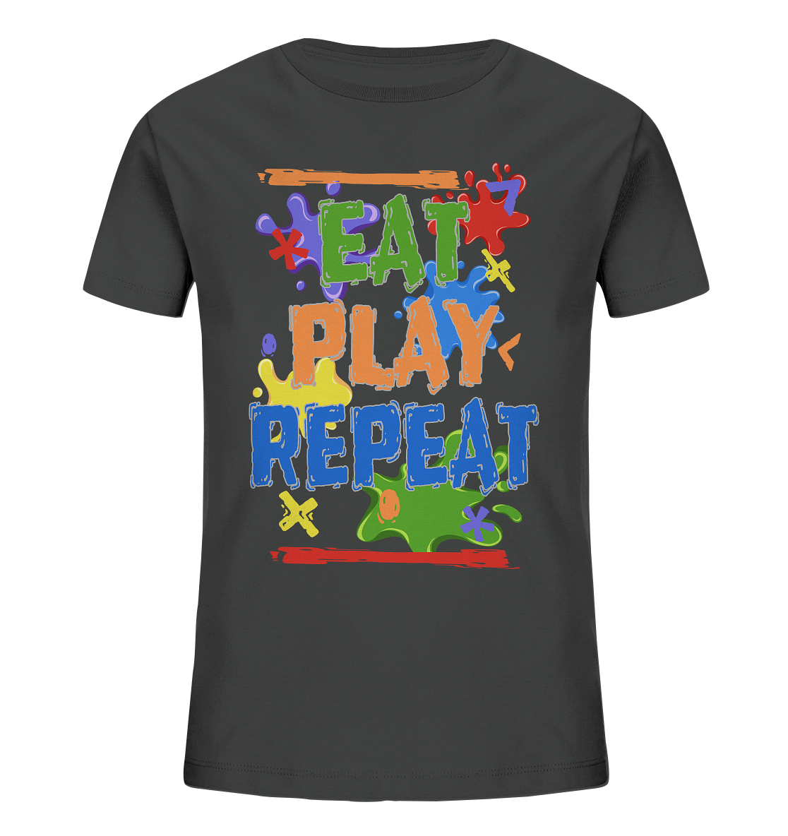 Trashball "Eat Play Repeat" - Kids Organic Shirt