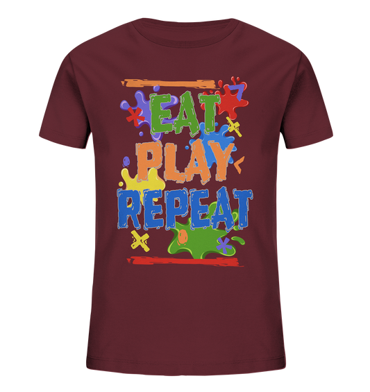 Trashball "Eat Play Repeat" - Kids Organic Shirt