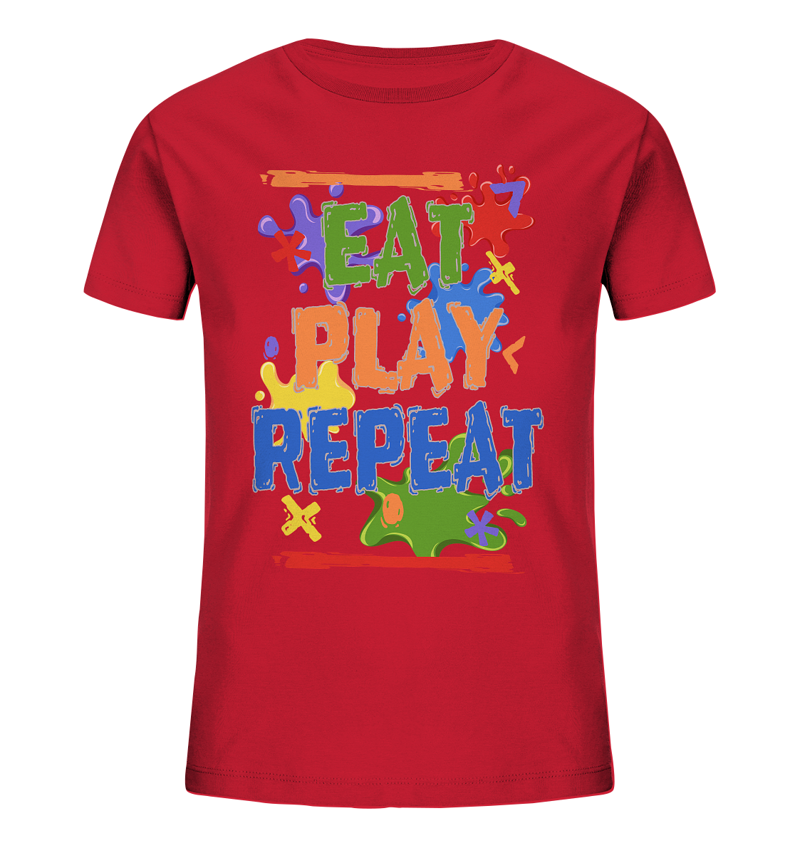 Trashball "Eat Play Repeat" - Kids Organic Shirt