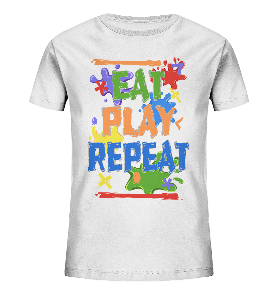 Trashball "Eat Play Repeat" - Kids Organic Shirt