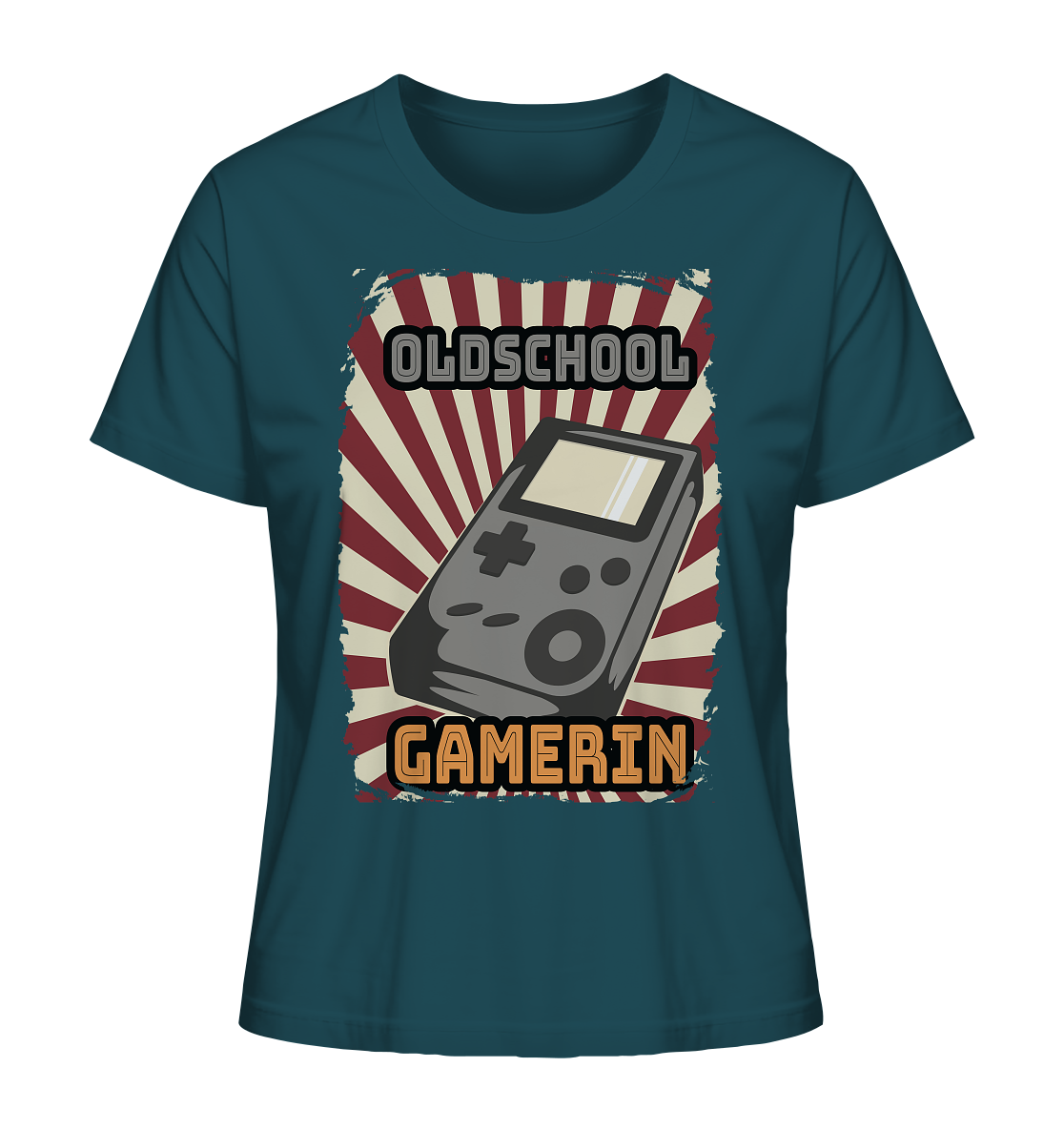 Trashball "Oldschool Gamerin" - Ladies Organic Shirt