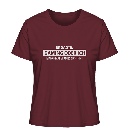 Trashball "Gaming oder Ich" - Ladies Organic Shirt