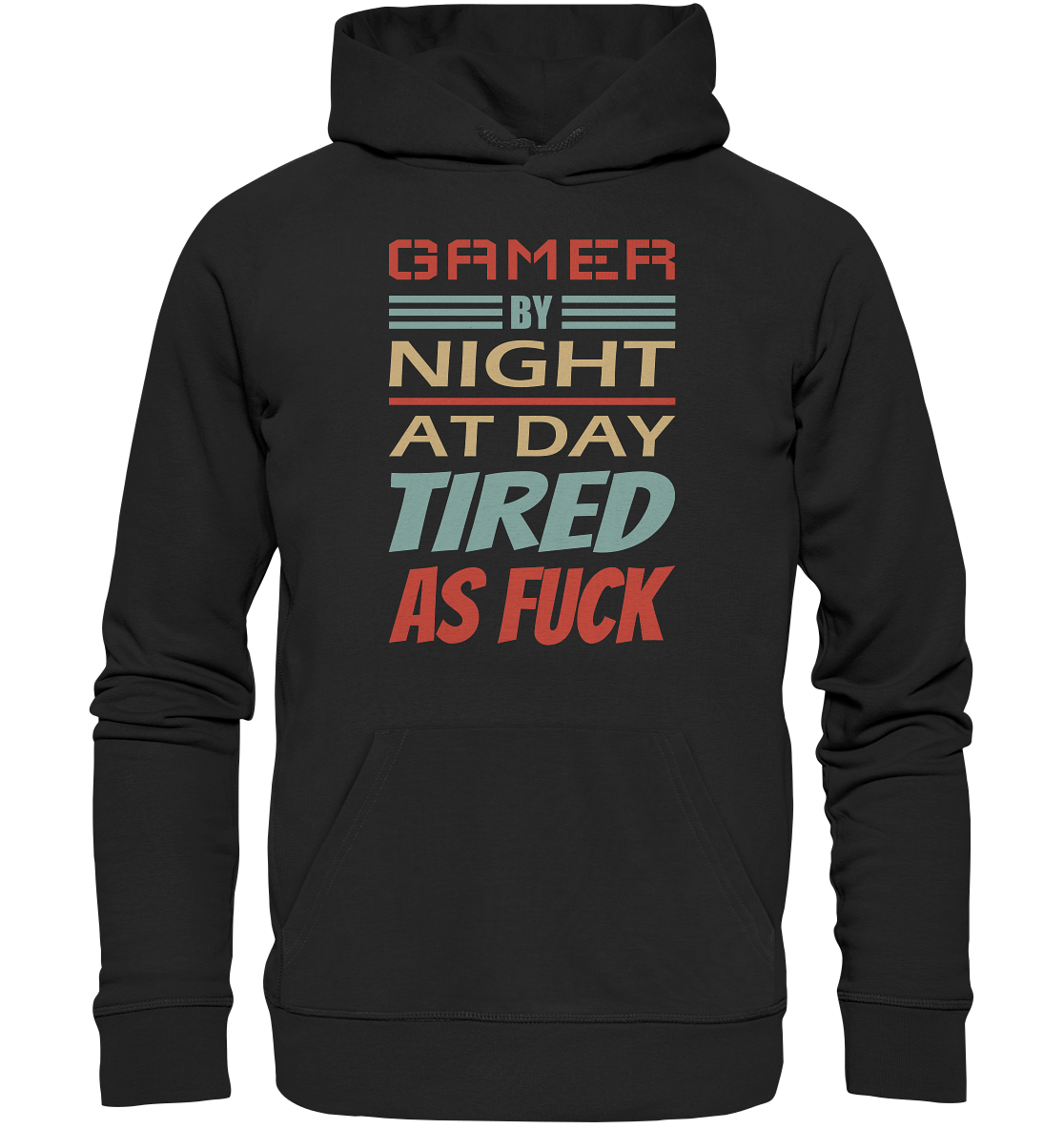 Trashball "Gamer by Night" - Organic Hoodie