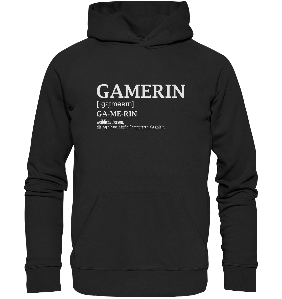 Trashball "Gamerin Defintion" - Organic Hoodie