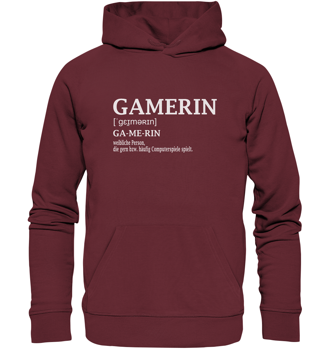 Trashball "Gamerin Defintion" - Organic Hoodie