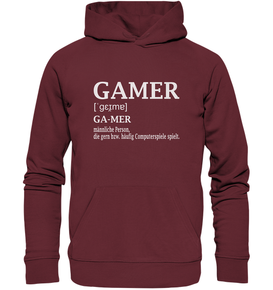 Trashball "Gamer Defintion" - Organic Hoodie