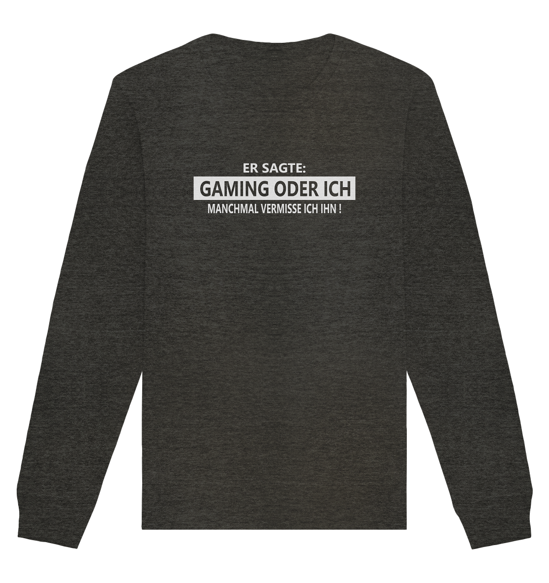 Trashball "Gaming oder Ich" - Organic Unisex Sweatshirt