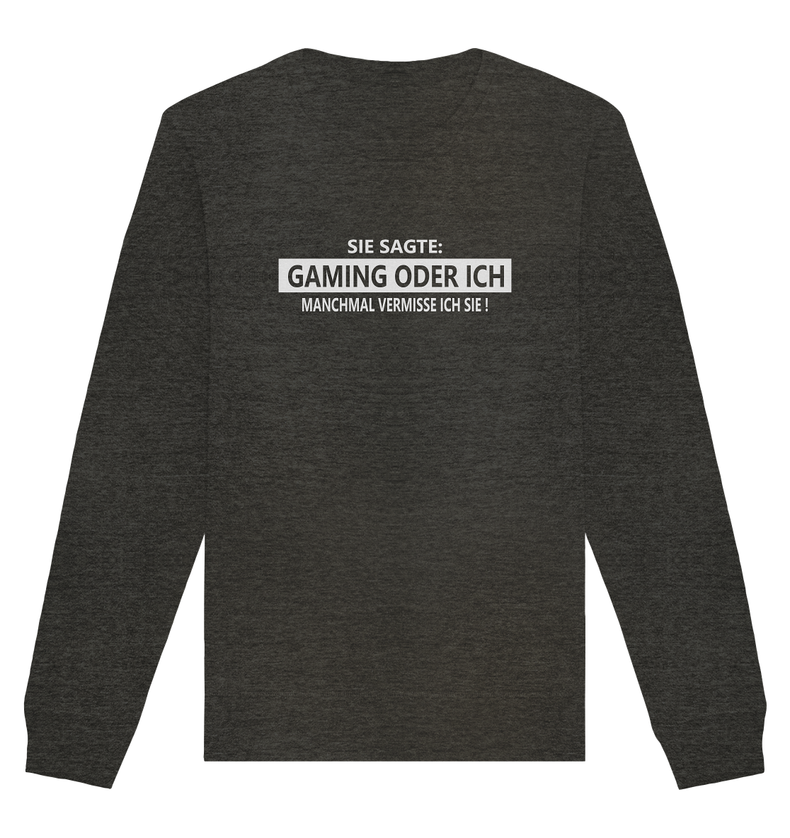 Trashball "Gaming oder Ich" - Organic Unisex Sweatshirt