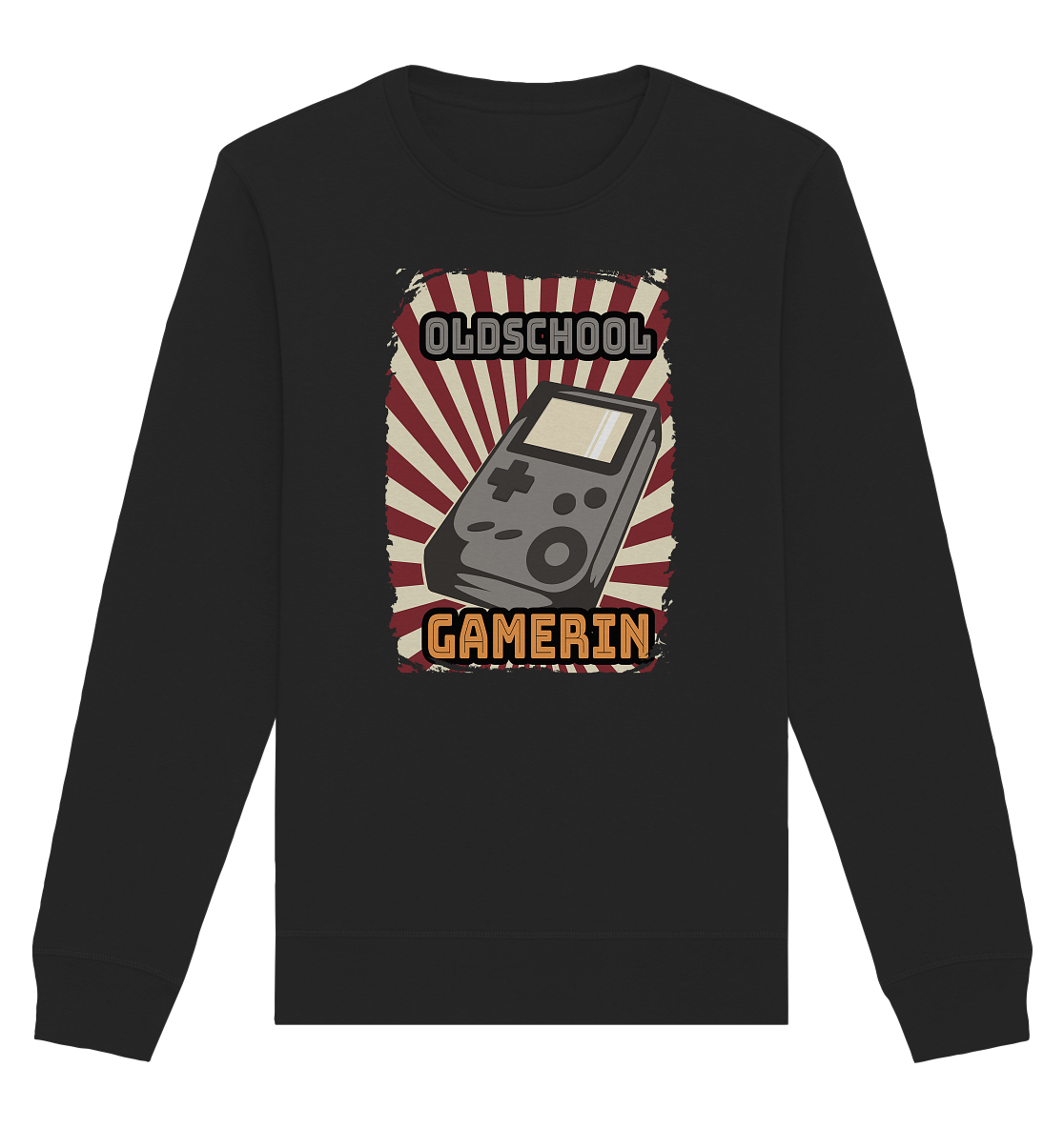 Trashball "Oldschool Gamerin" - Organic Basic Unisex Sweatshirt