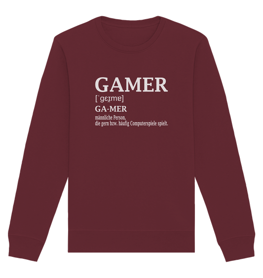 Trashball "Gamer Defintion" - Organic Unisex Sweatshirt