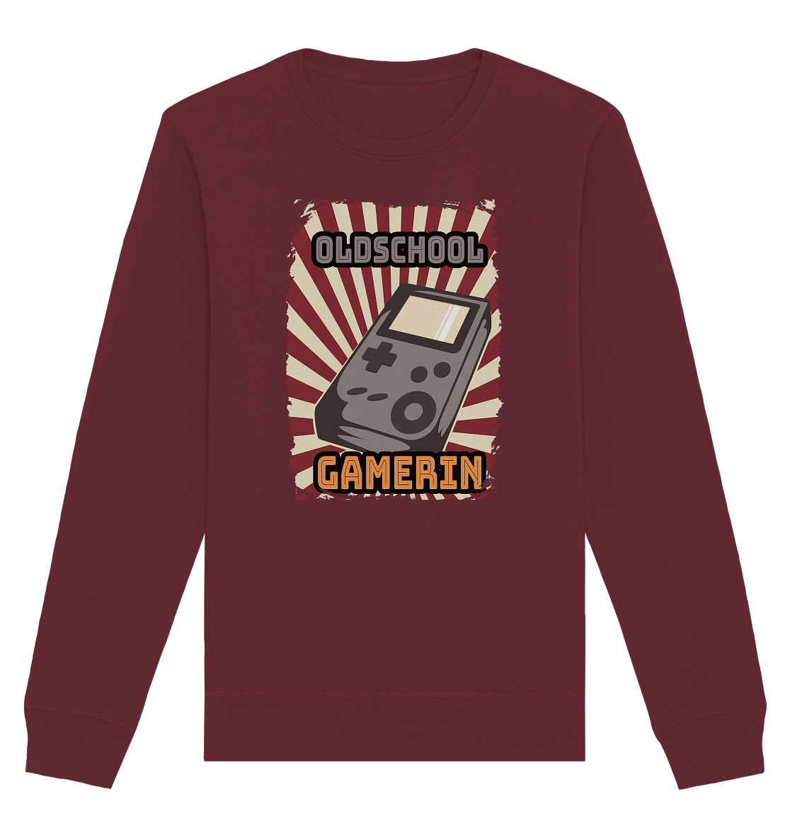 Trashball "Oldschool Gamerin" - Organic Basic Unisex Sweatshirt