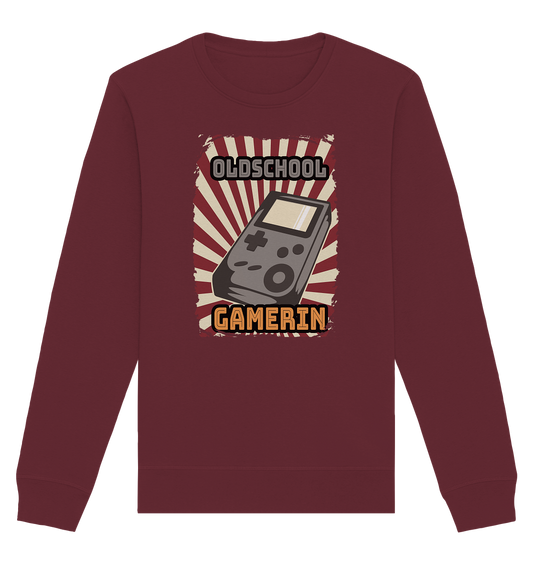 Trashball "Oldschool Gamerin" - Organic Basic Unisex Sweatshirt