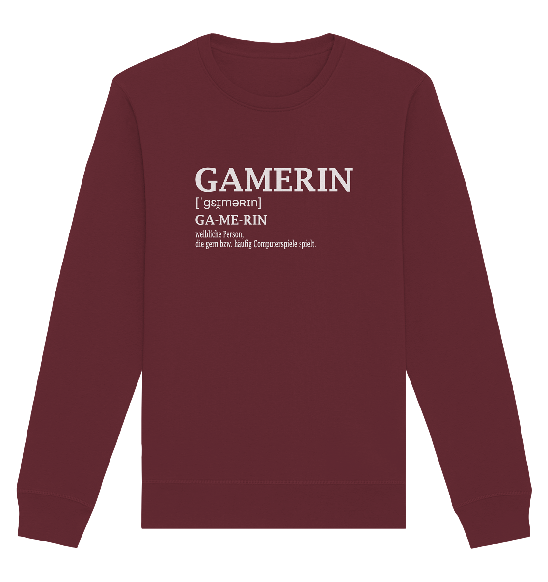 Trashball "Gamerin Defintion" - Organic Unisex Sweatshirt