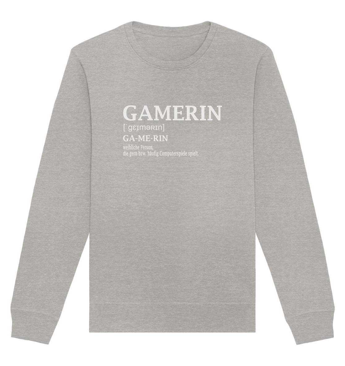 Trashball "Gamerin Defintion" - Organic Unisex Sweatshirt