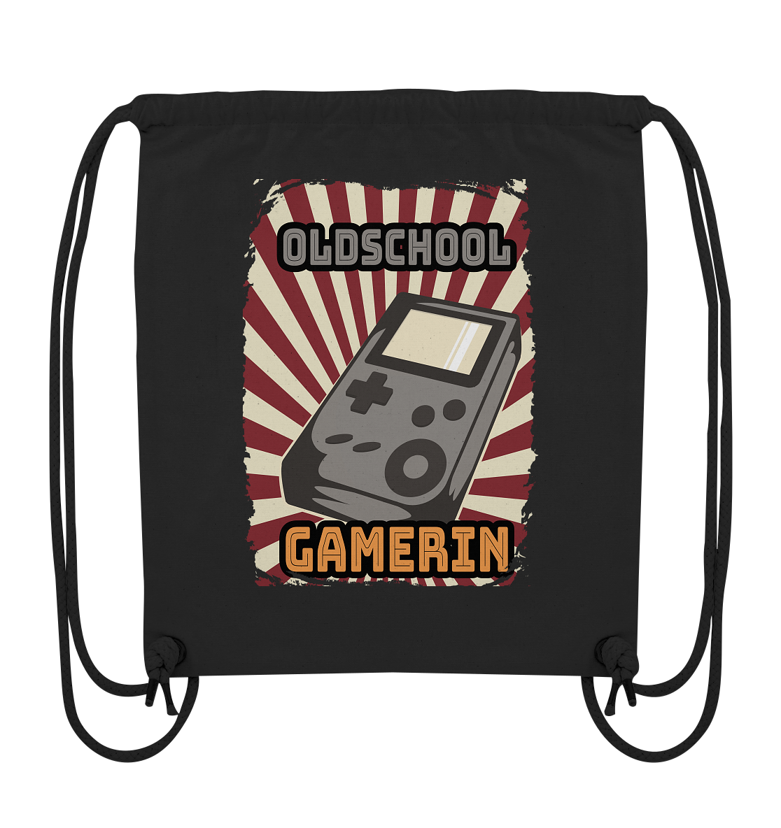 Trashball "Oldschool Gamerin" - Organic Gym-Bag