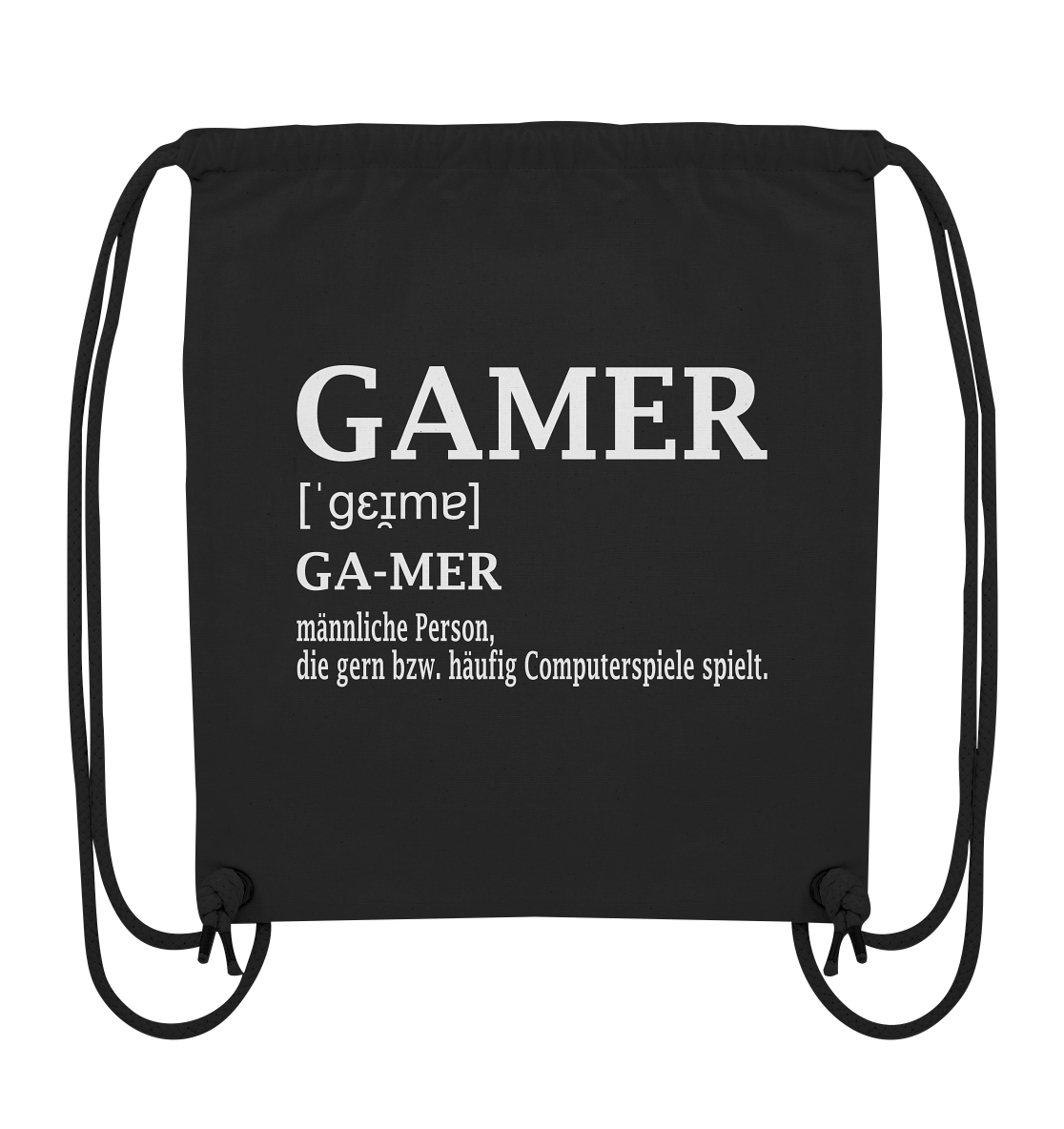 Trashball "Gamer Defintion" - Organic Gym-Bag