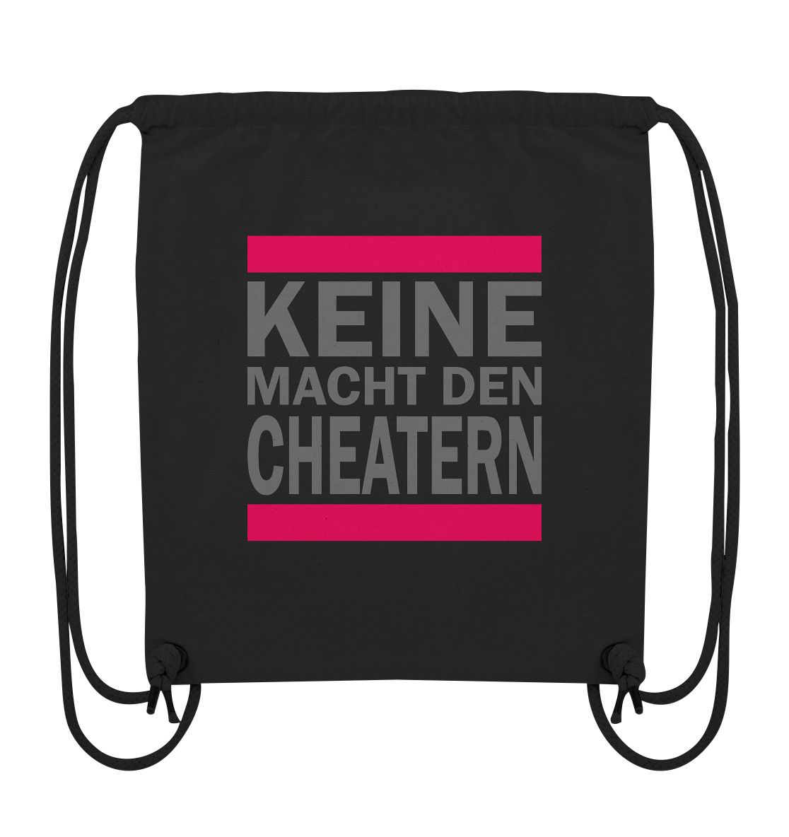 Trashball "Keine Macht den Cheatern" - Organic Gym-Bag