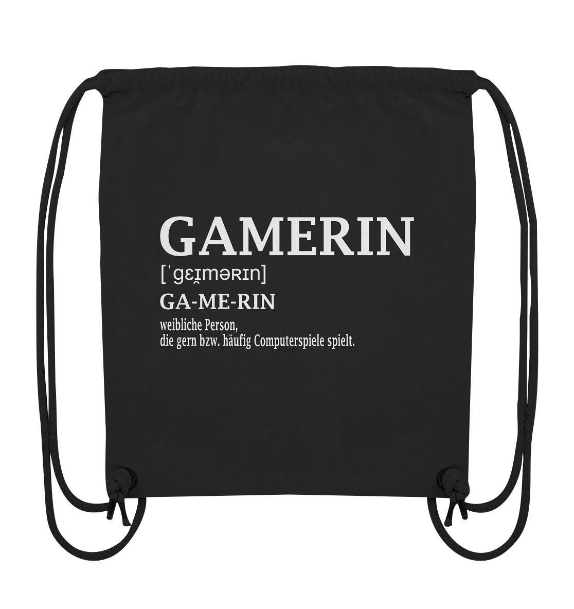 Trashball "Gamerin Defintion" - Organic Gym-Bag