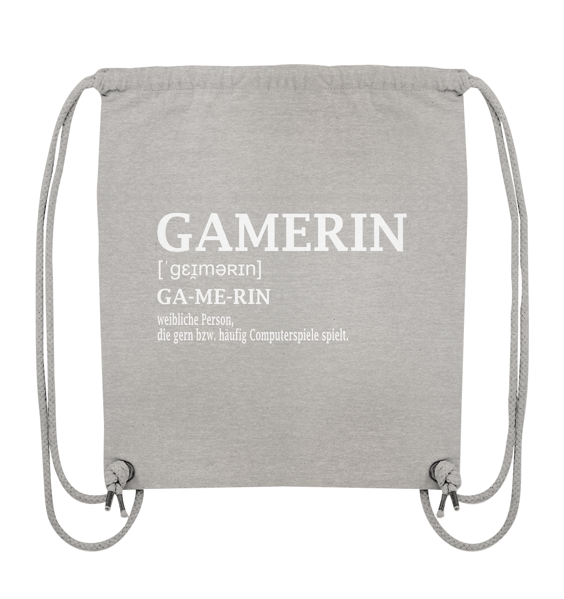 Trashball "Gamerin Defintion" - Organic Gym-Bag