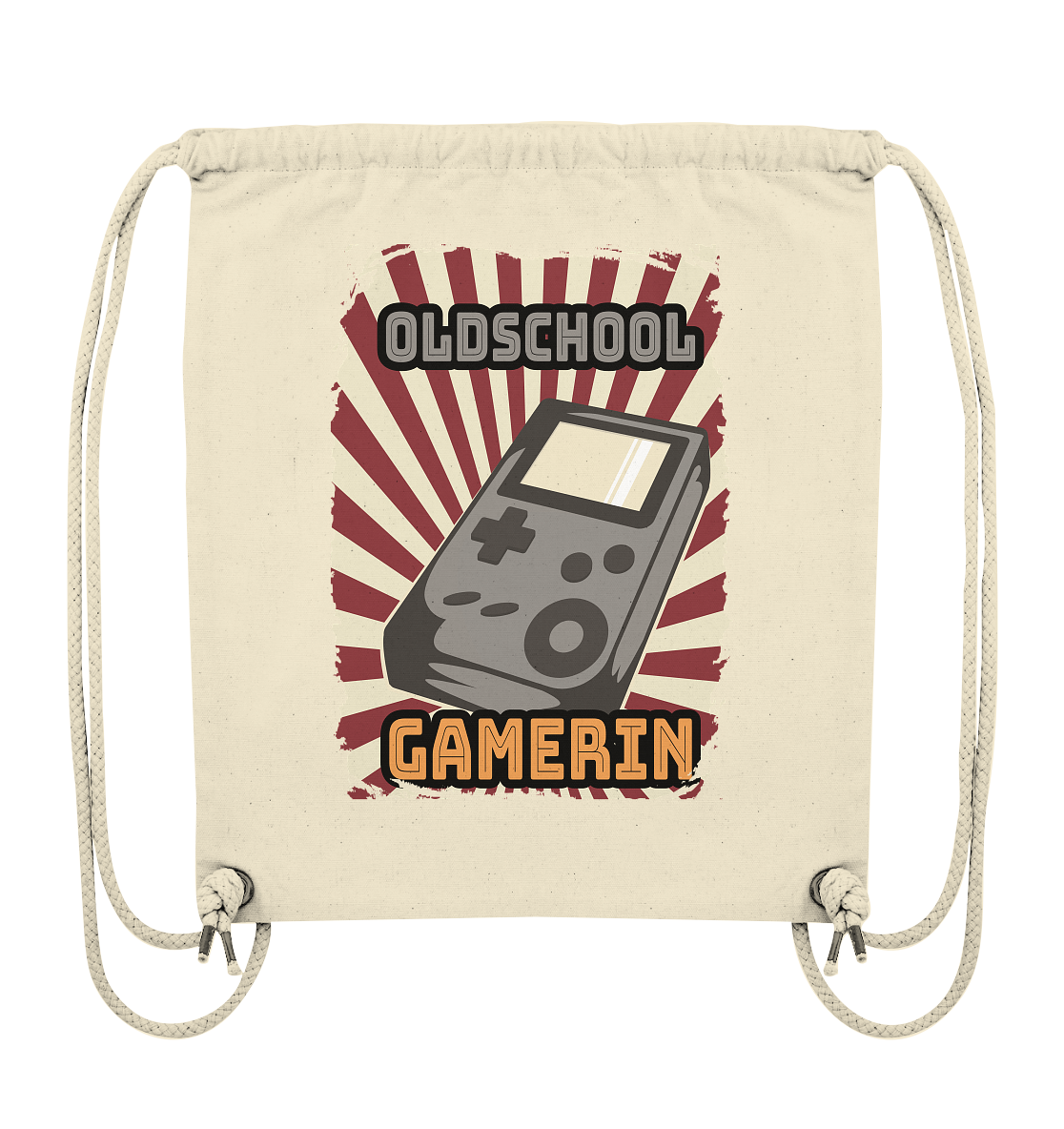 Trashball "Oldschool Gamerin" - Organic Gym-Bag