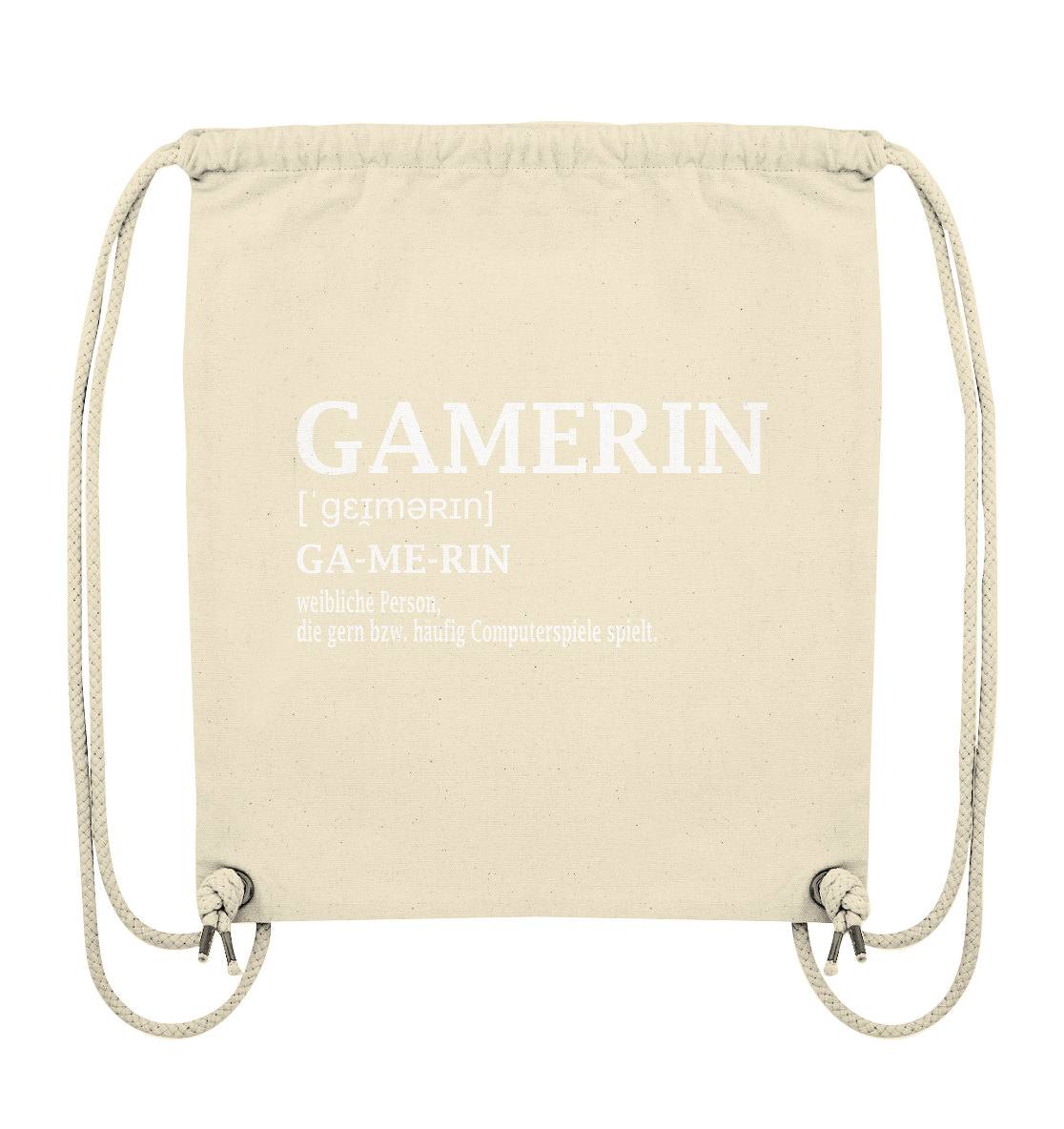 Trashball "Gamerin Defintion" - Organic Gym-Bag